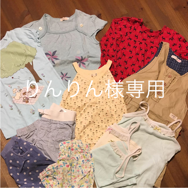 pom ponette(ポンポネット)のブランドTシャツ&ワンピース 下着 ズボンセット キッズ/ベビー/マタニティのキッズ服女の子用(90cm~)(ワンピース)の商品写真