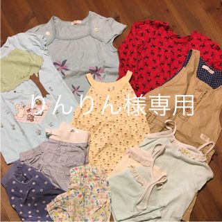 ポンポネット(pom ponette)のブランドTシャツ&ワンピース 下着 ズボンセット(ワンピース)