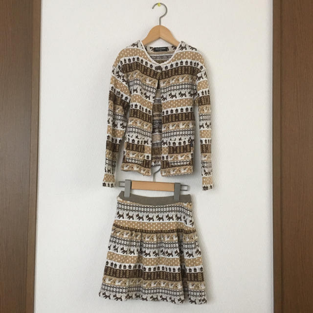 pom ponette(ポンポネット)のpom ponette ニット セットアップ キッズ/ベビー/マタニティのキッズ服女の子用(90cm~)(その他)の商品写真