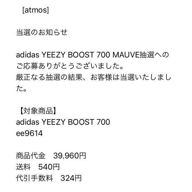 adidas(アディダス)のadidas yeezy boost 700 MAUVE メンズの靴/シューズ(スニーカー)の商品写真