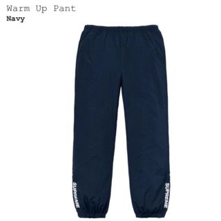 シュプリーム(Supreme)のsupreme warm up  pant NAVY 2018fw M(ワークパンツ/カーゴパンツ)