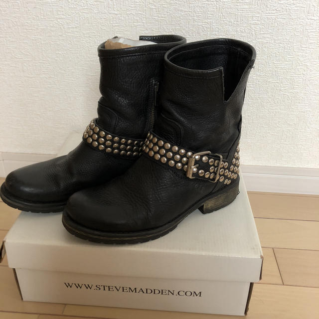 STEVE MADDEN スタッズブーツ24cm - ブーツ