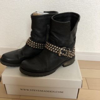 スティーブマデン(Steve Madden)のSTEVE MADDEN  スタッズブーツ24cm(ブーツ)