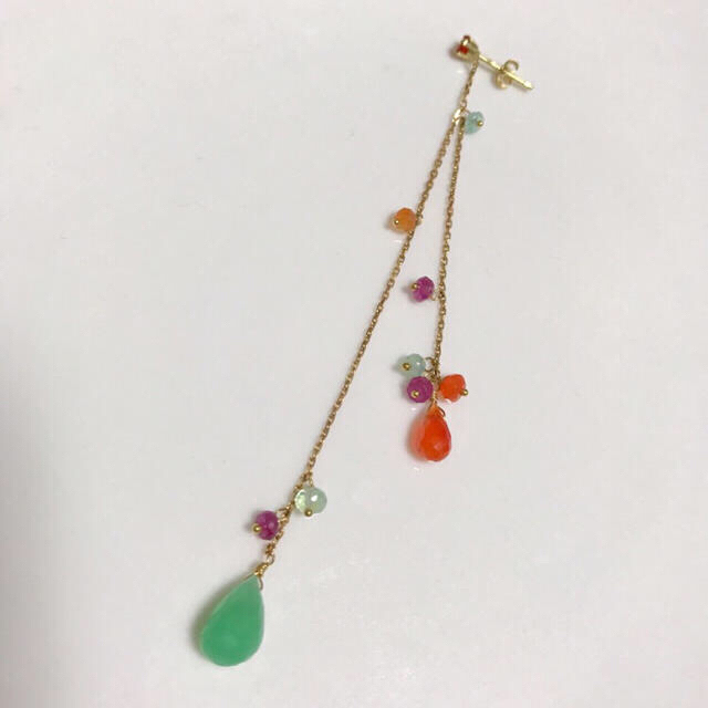 H.P.FRANCE(アッシュペーフランス)の【美品】Sweet pea✴︎カラフルロングピアス レディースのアクセサリー(ピアス)の商品写真