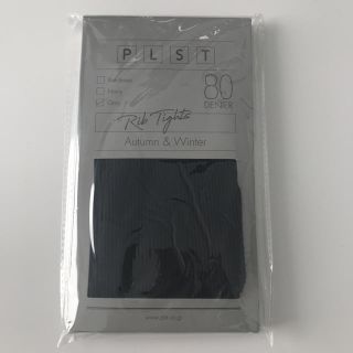 プラステ(PLST)のPLST💖リブタイツ グレー新品未使用(タイツ/ストッキング)