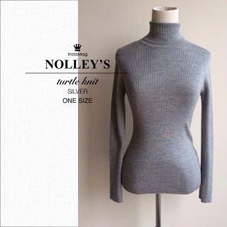 ノーリーズ(NOLLEY'S)のNOLLEY'S 美品ラメタートルニット(ニット/セーター)