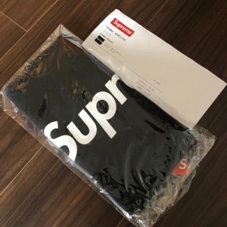 シュプリーム(Supreme)のsupreme fleece neck gaiter ネックウォーマー 黒(ネックウォーマー)