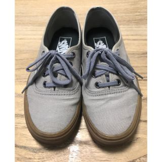 ヴァンズ(VANS)のVANS AUTHENTIC グレー 22.5cm(スニーカー)