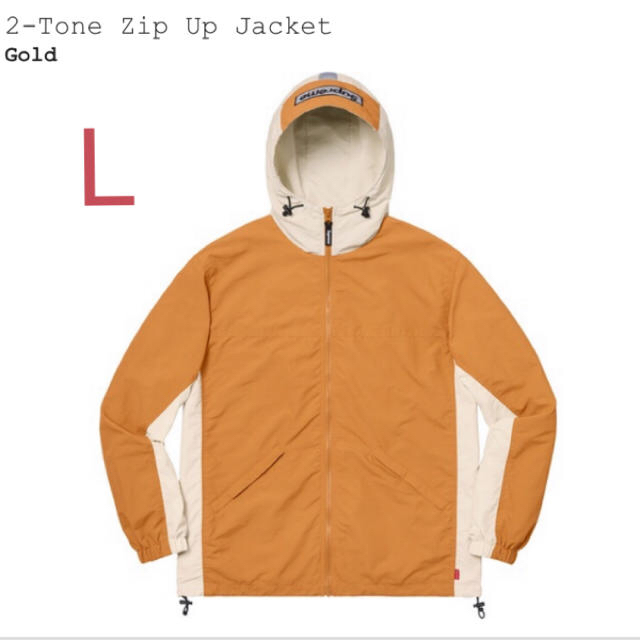 L supreme 2-Tone Zip Up Jacket gold 金