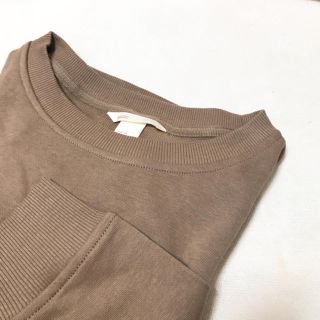 エイチアンドエム(H&M)の新品タグ付き H&M モカブラウン スウェット XS(トレーナー/スウェット)