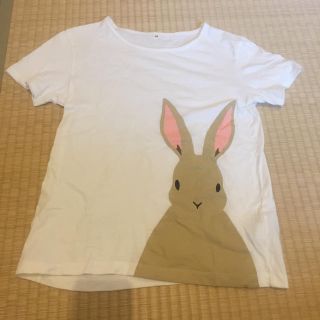 ムジルシリョウヒン(MUJI (無印良品))の無印良品 ウサギプリント Tシャツ 半袖(Tシャツ/カットソー)