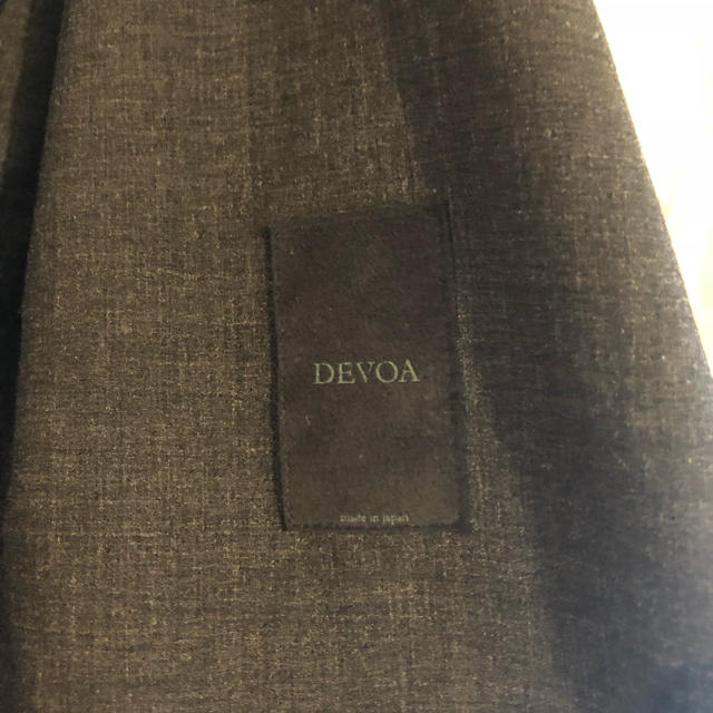 DEVOA(デヴォア)のDEVOA カットオフジャケット メンズのジャケット/アウター(テーラードジャケット)の商品写真
