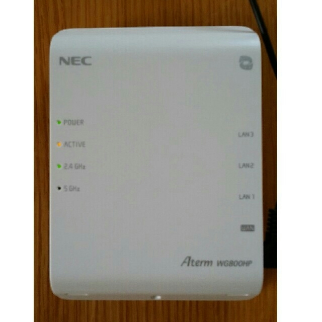 NEC(エヌイーシー)のWi-FiルーターNEC Aterm WG800HP スマホ/家電/カメラのPC/タブレット(PC周辺機器)の商品写真