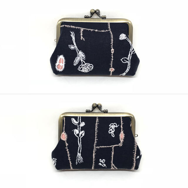 カード入れ・小さいポーチ ミナ ペルホネン 生地 使用 ハンドメイド がま口の通販 by 猫之助's shop|ラクマ