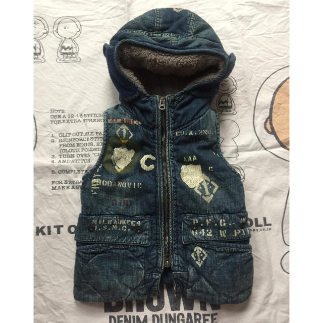 DENIM DUNGAREE(デニムダンガリー)のデニムダンガリー デニムベスト キッズ/ベビー/マタニティのキッズ服男の子用(90cm~)(ジャケット/上着)の商品写真