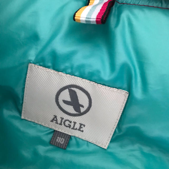 AIGLE(エーグル)のAIGLE キッズ ベスト ダウン 110 キッズ/ベビー/マタニティのキッズ服女の子用(90cm~)(ジャケット/上着)の商品写真