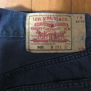 リーバイス(Levi's)のレア！リバイス501ブラックパンツ(チノパン)