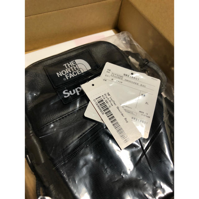 supreme/The North Face レザーショルダーバッグ