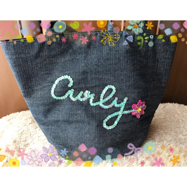 Curly Collection(カーリーコレクション)のカーリーコレクション♡大人気デニムトートバック٩(*´◒`*)۶♡ レディースのバッグ(トートバッグ)の商品写真