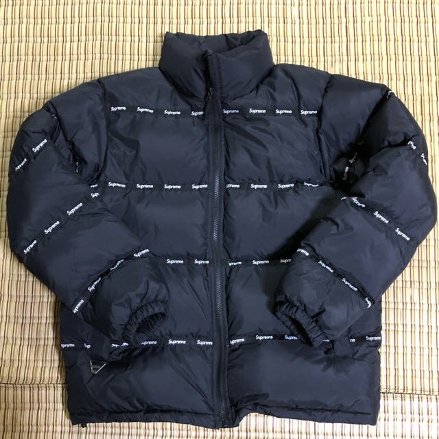 supreme Logo Tape Puffy Jacket