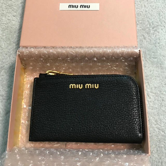 miumiu - ruban様専用 miumiu マドラス ブラック コインケース 小銭