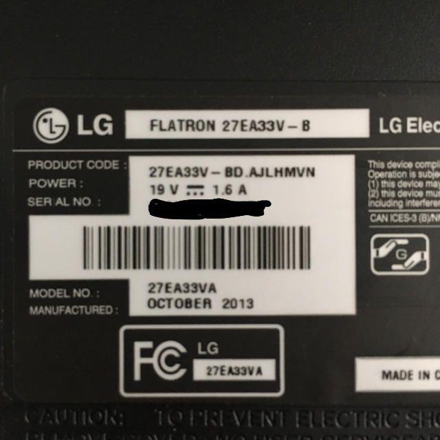 27インチ IPS モニター LG スマホ/家電/カメラのPC/タブレット(ディスプレイ)の商品写真