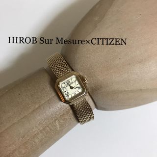 シチズン(CITIZEN)のHIROB Sur Mesure×CITIZEN  腕時計 電池式 ゴールド(腕時計)