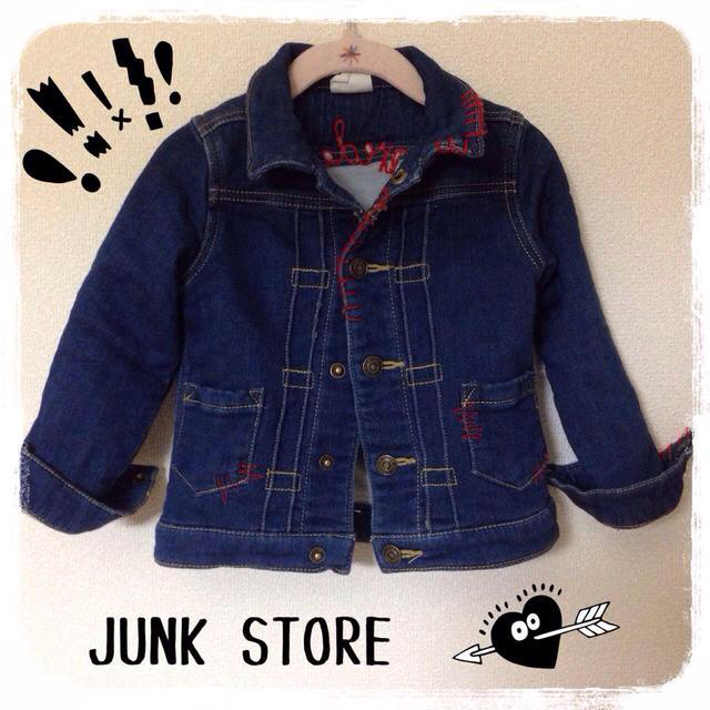 JUNK STORE(ジャンクストアー)のデニムジャケット♡ キッズ/ベビー/マタニティのキッズ服男の子用(90cm~)(その他)の商品写真