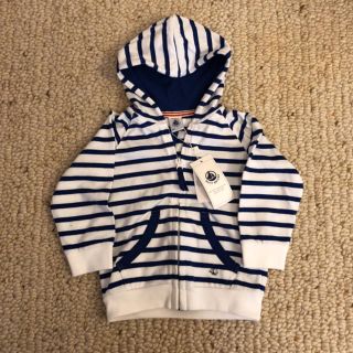 プチバトー(PETIT BATEAU)の✴︎新品 未使用 タグ付き プチバトー パーカー(カーディガン/ボレロ)