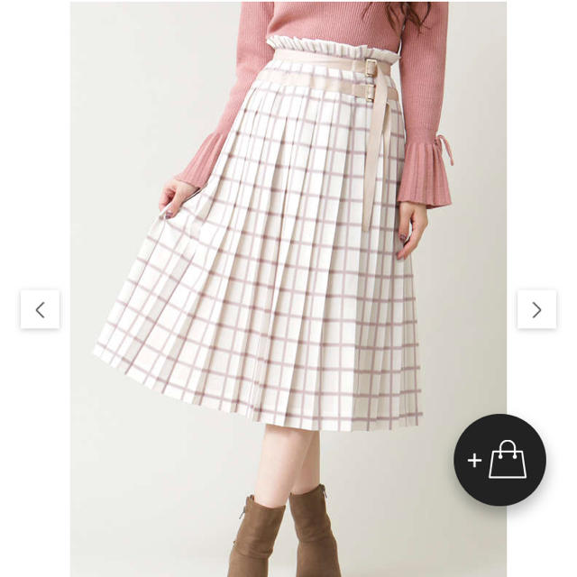 JILL by JILLSTUART(ジルバイジルスチュアート)のJILL by JILLSTUART♡ナイフプリーツミディスカート レディースのスカート(ロングスカート)の商品写真