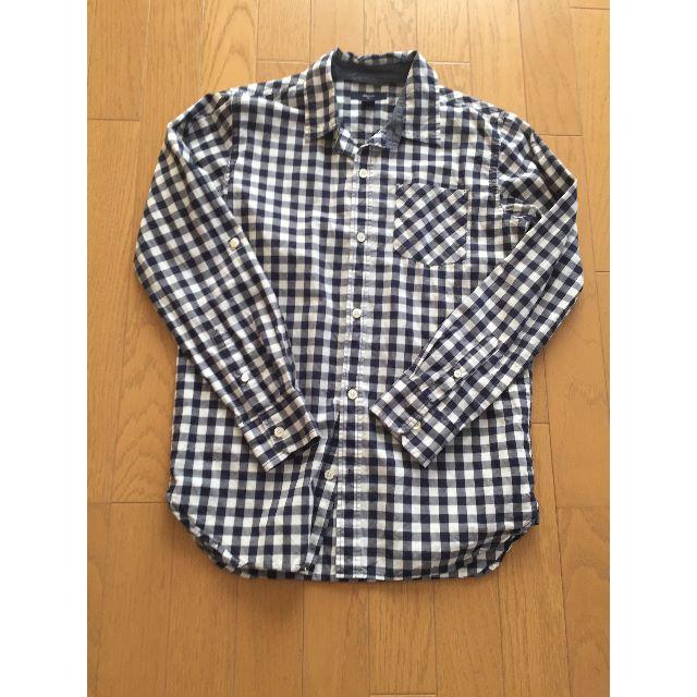 GAP(ギャップ)のGAP 男の子用150CM　コットン100％ギンガムチェックシャツ キッズ/ベビー/マタニティのキッズ服男の子用(90cm~)(ブラウス)の商品写真