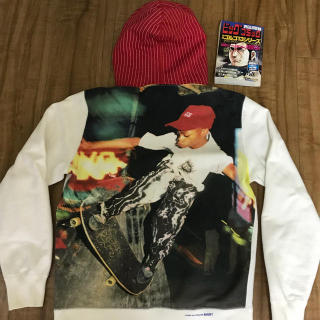 Supreme(シュプリーム)の14ss supreme×garcons Mサイズ 美中古 反転box logo メンズのトップス(パーカー)の商品写真