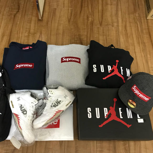 14ss supreme×garcons Mサイズ 美 反転box logo