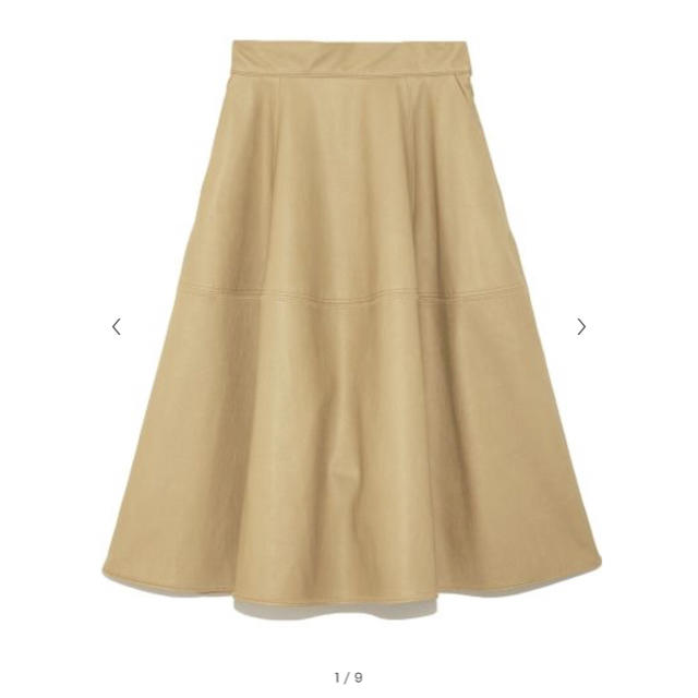 FRAY I.D(フレイアイディー)のCELFORD フェイクレザースカート 新品未使用 レディースのスカート(ひざ丈スカート)の商品写真