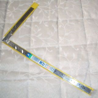 曲尺小型 溝付 ステン ３０×１５㎝ 裏面角目(その他)