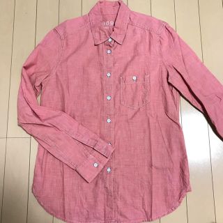 ギャップ(GAP)のギャップ コットンシャツ  ピンク XXS(シャツ/ブラウス(長袖/七分))