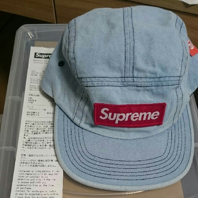 新品 supreme washed Chino twill camp cap