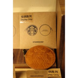 スターバックスコーヒー(Starbucks Coffee)の【送料無料】 上海ディズニーランド スタバ限定 革製コインケース(財布)