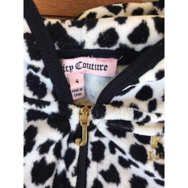 Juicy Couture(ジューシークチュール)のJuicy couture 豹柄 女児古着セットアップ キッズ/ベビー/マタニティのキッズ服女の子用(90cm~)(その他)の商品写真