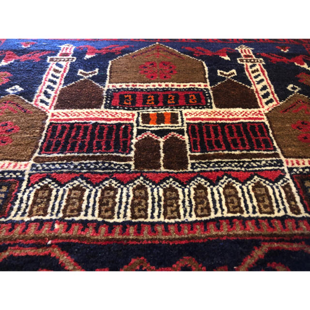 アフガニスタン ラグ 手織り 150×87cm 1