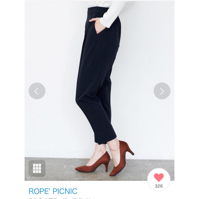 Rope' Picnic(ロペピクニック)のストライプパンツ レディースのパンツ(クロップドパンツ)の商品写真