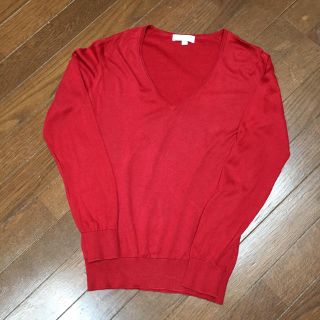 ジョンスメドレー(JOHN SMEDLEY)の美品 JOHN SMEDLEY ジョン スメドレー Vネック コットン  ニット(ニット/セーター)