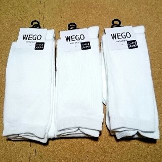 ウィゴー(WEGO)のWEGO：白ニーハイソックス3足セット(ソックス)