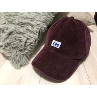 リー(Lee)のLee ✩ コーデュロイキャップ ボルドー(キャップ)