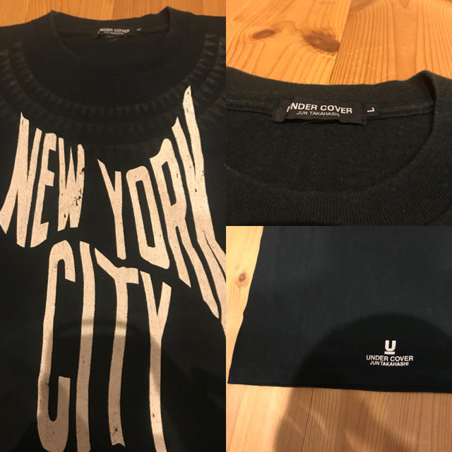 UNDERCOVER - アンダーカバー GIZ柄 NEW YORK CITY Tシャツ Lの UNDERCOVER - アンダーカバー GIZ柄 NEW YORK CITY Tシャツ Lの