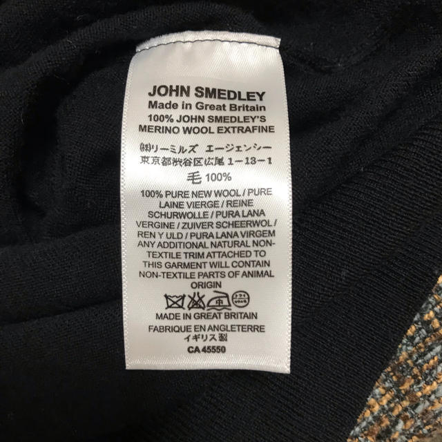 JOHN SMEDLEY(ジョンスメドレー)のjohnsmedleyジョンスメドレーニット黒S メンズのトップス(ニット/セーター)の商品写真