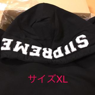 シュプリーム(Supreme)のSupreme paneled hooded sweatshirt XL 黒(パーカー)