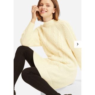 ユニクロ(UNIQLO)のknp様専用 ニット ワンピース ネイビー(ひざ丈ワンピース)