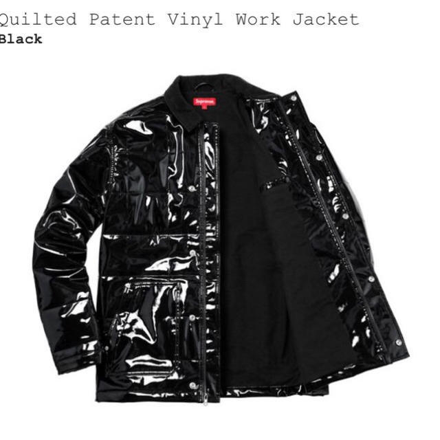 supreme Quilted Patent Vinyl Jacket