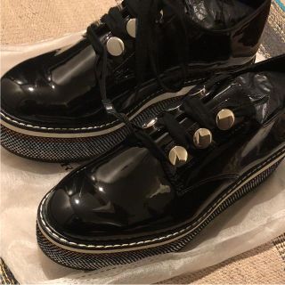 ザラ(ZARA)のZARA プラットフォーム 厚底 ローファー 42(ローファー/革靴)